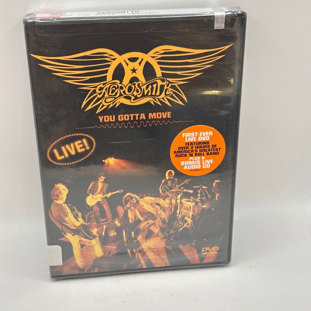 Aerosmith You Gotta Move Live DVD w/Bonus Audio CD New Sealed 2004 074645729794